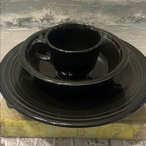 Black Fiestaware Set